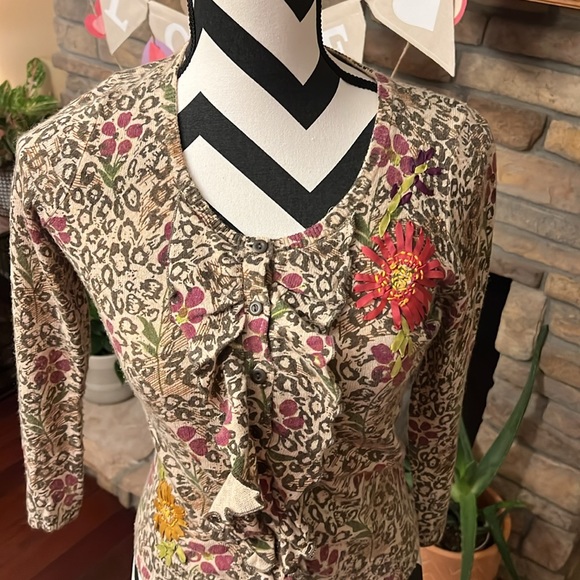 Anthropologie Sparrow Perfect Posy Cardigan Sweater - Picture 4 of 10